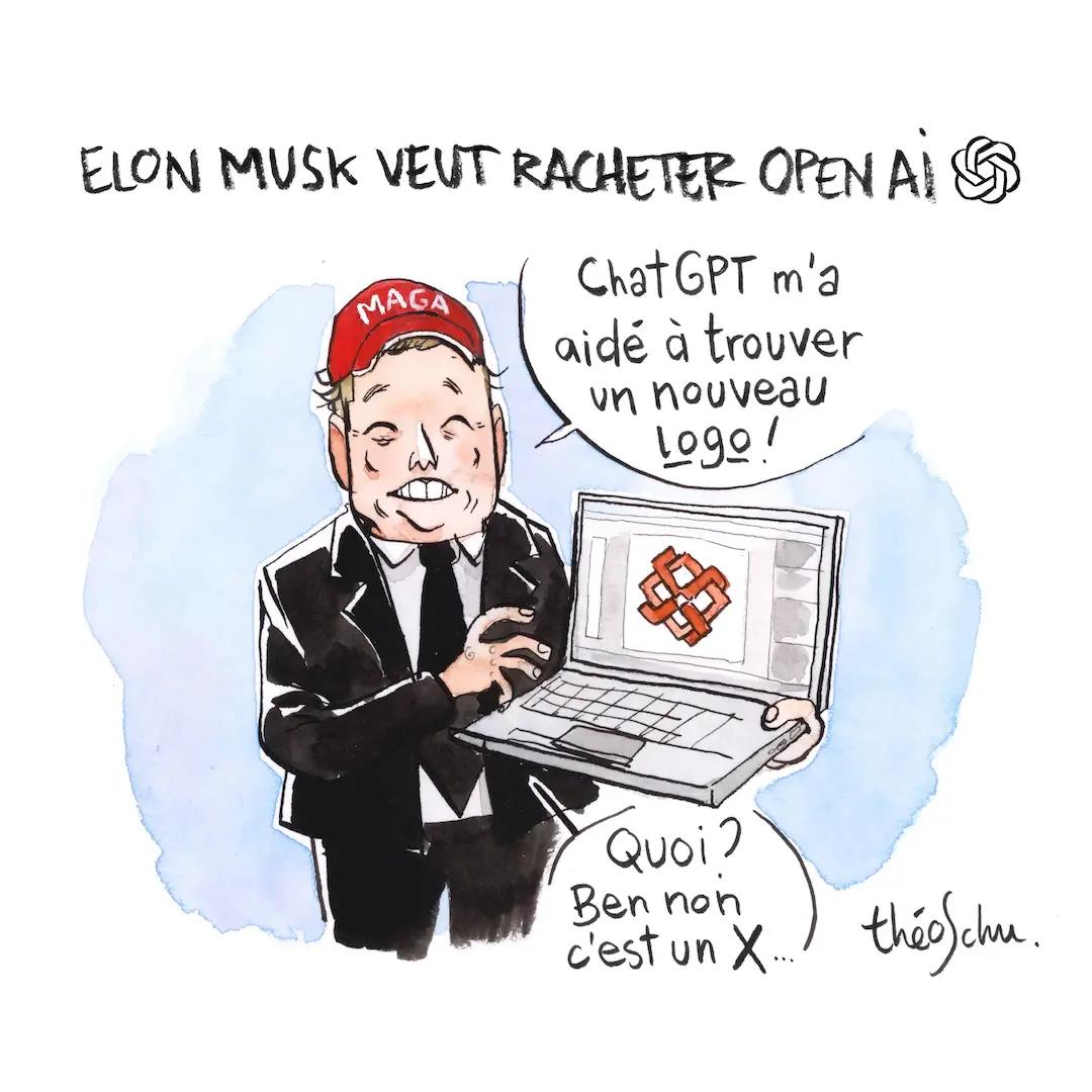 Elon Musk veut racheter OpenAI