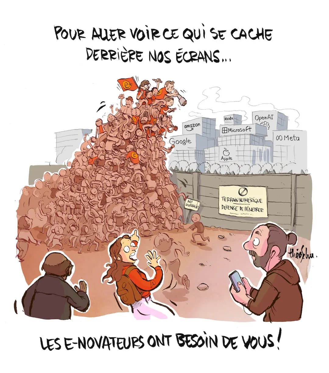 Pour aller voir ce qui se cache derrière nos écrans... Les e-novateurs ont besoin de vous !