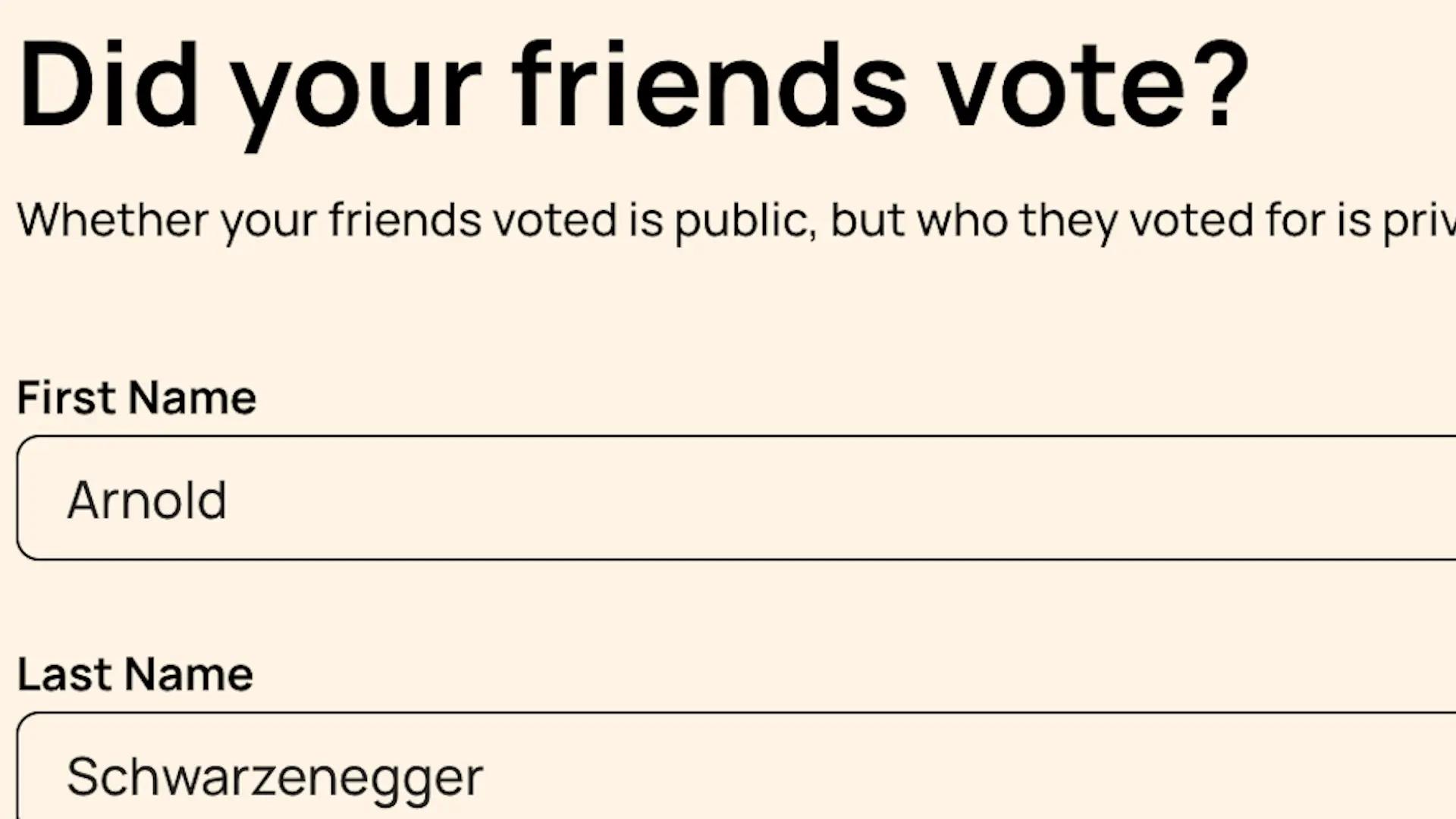 Did My Friend Vote ? : un service en ligne pour inciter à voter