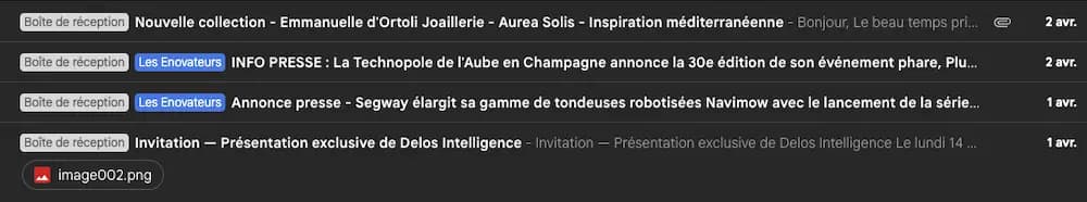 Exemple de mail lourd > InfoPresse / Nouvelle Collection / Présentation exclusive