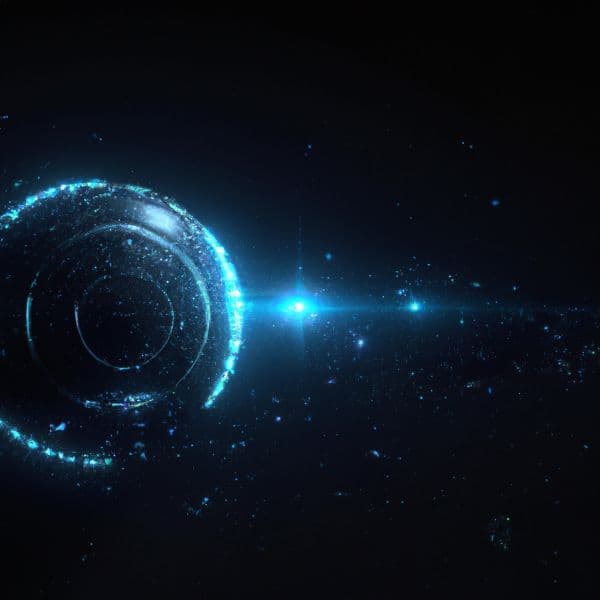 First slide: a planet or a spaceship in space