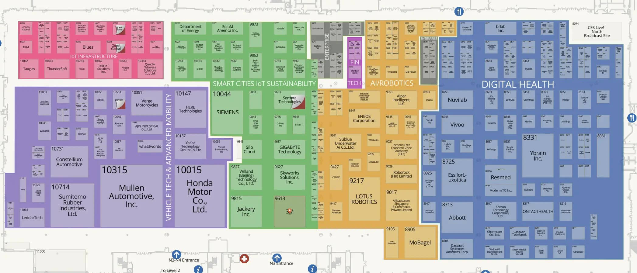Plan du CES 2024