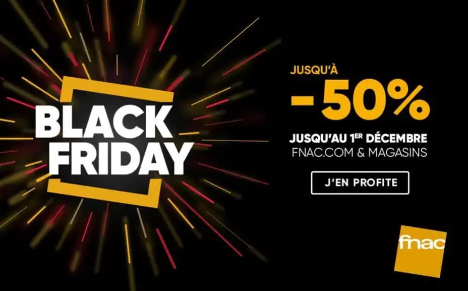 Publicité de la Fnac pour le Black Friday