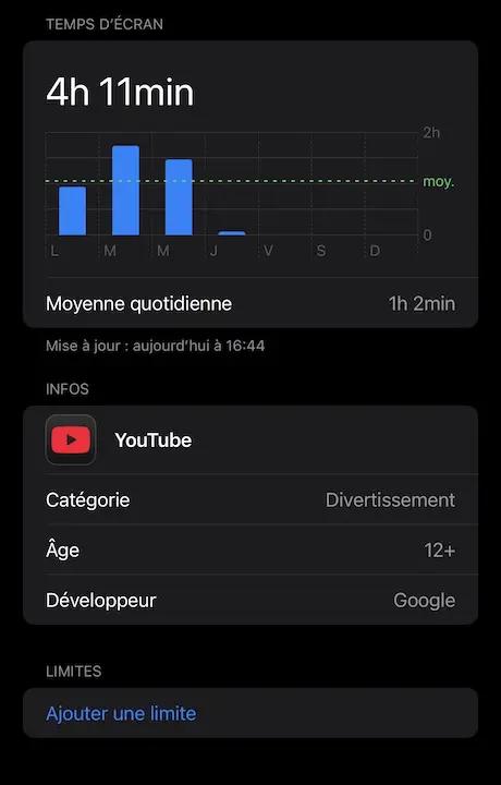 4h 11min > Mise à jour: aujourd'hui à 16:44 > 1h 2min