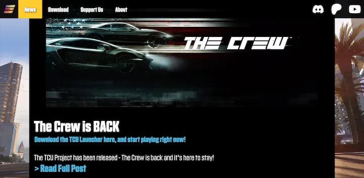 The Crew is BACK Download the TCU Launcher here, and start playing right now!   The TCU Project has been released - The Crew is back and it's here to stay! > Read Full Post