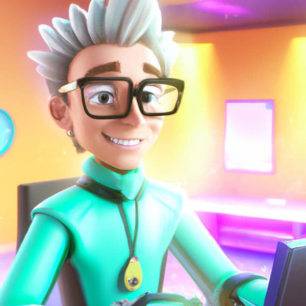 image utilisé pour la diapo 7 du cours représentant un homme avec un ordinateur