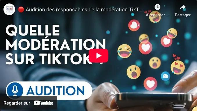 Video Youtube - Quelle modération sur Tiktok