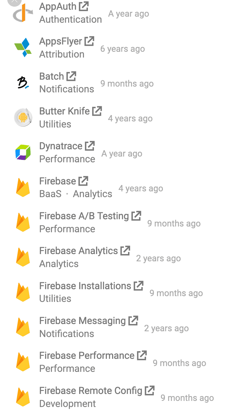 AppFlyer, Batch et Firebase sont des SDK présents dans l'application EDF et Moi