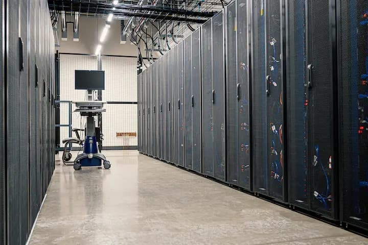 Server Room in a Data Center