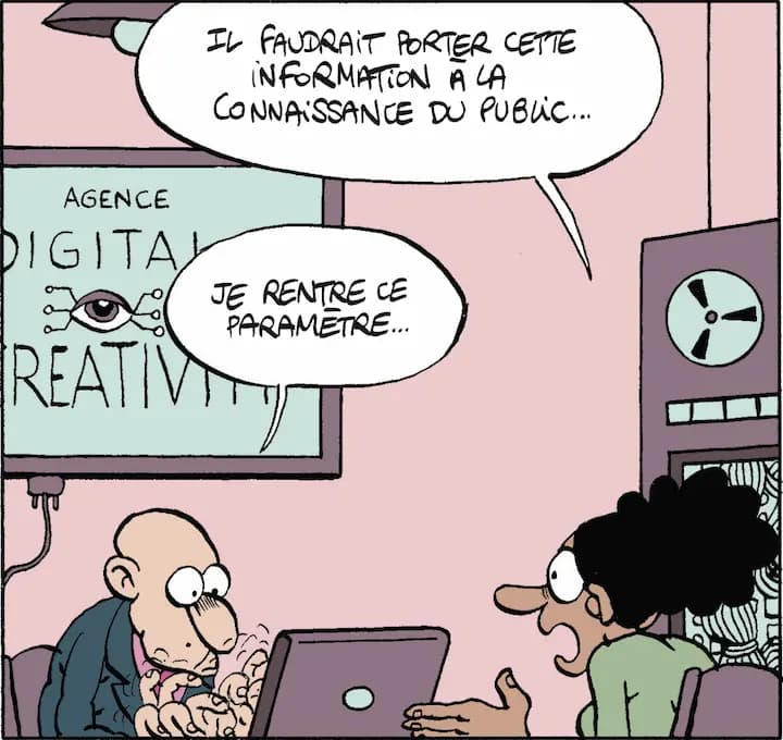 IL FAUDRAiT PORTER CETTE iNFORMATION A LA CONNAiSSANCE DU PUBLIC... | JE RENTRE CE PARAMETRE....