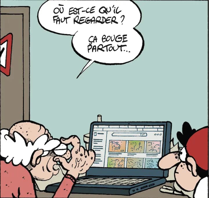 OU EST-CE QU'iL FAUT REGARDER? ÇA BOUGE PARTOUT...