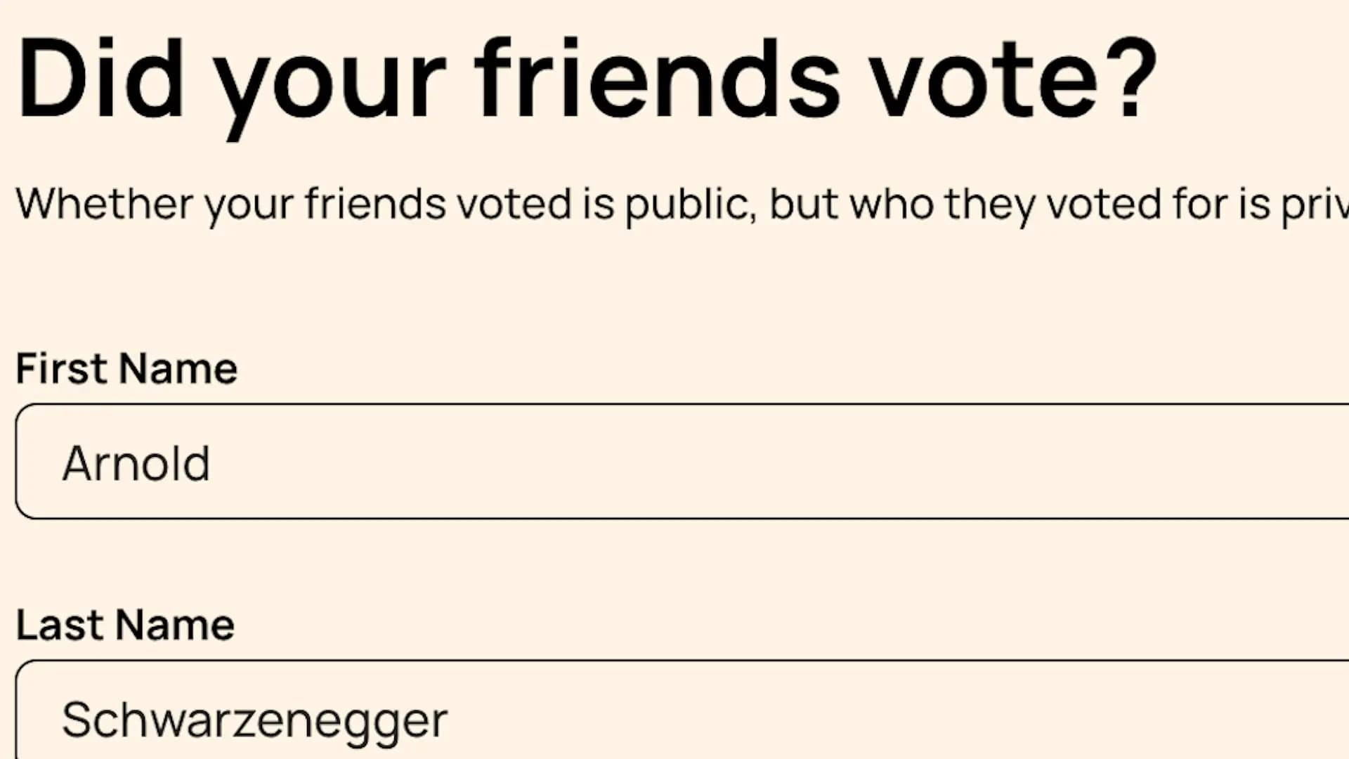 Illustration de la breve : Did My Friend Vote ? : un service en ligne pour inciter à voter