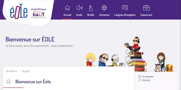 Bienvenue sur ÉOLE Le livre audio, pour lire autrement. tout simplement!