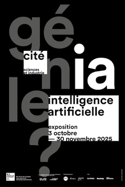 Genial, cité des sciences et de l'industrie, intelligence artificielle, exposition 3 octobre / 30 novembre 2025