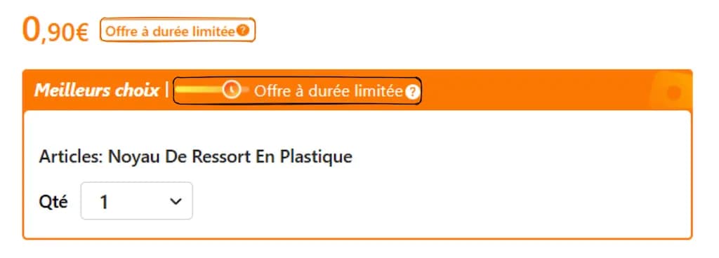 0,90€ offre à durée limitée